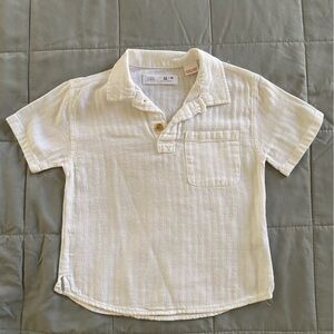 White cotton button up